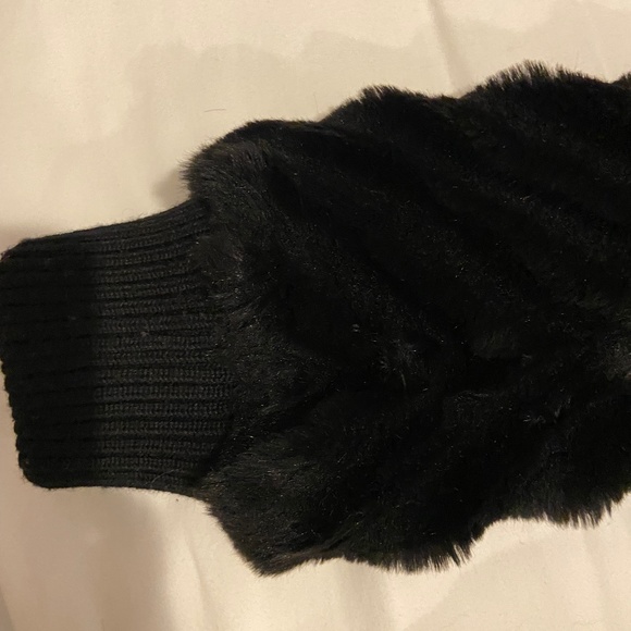 Armani Jeans Faux Fur Coat, Size 38, black - Picture 6 of 6